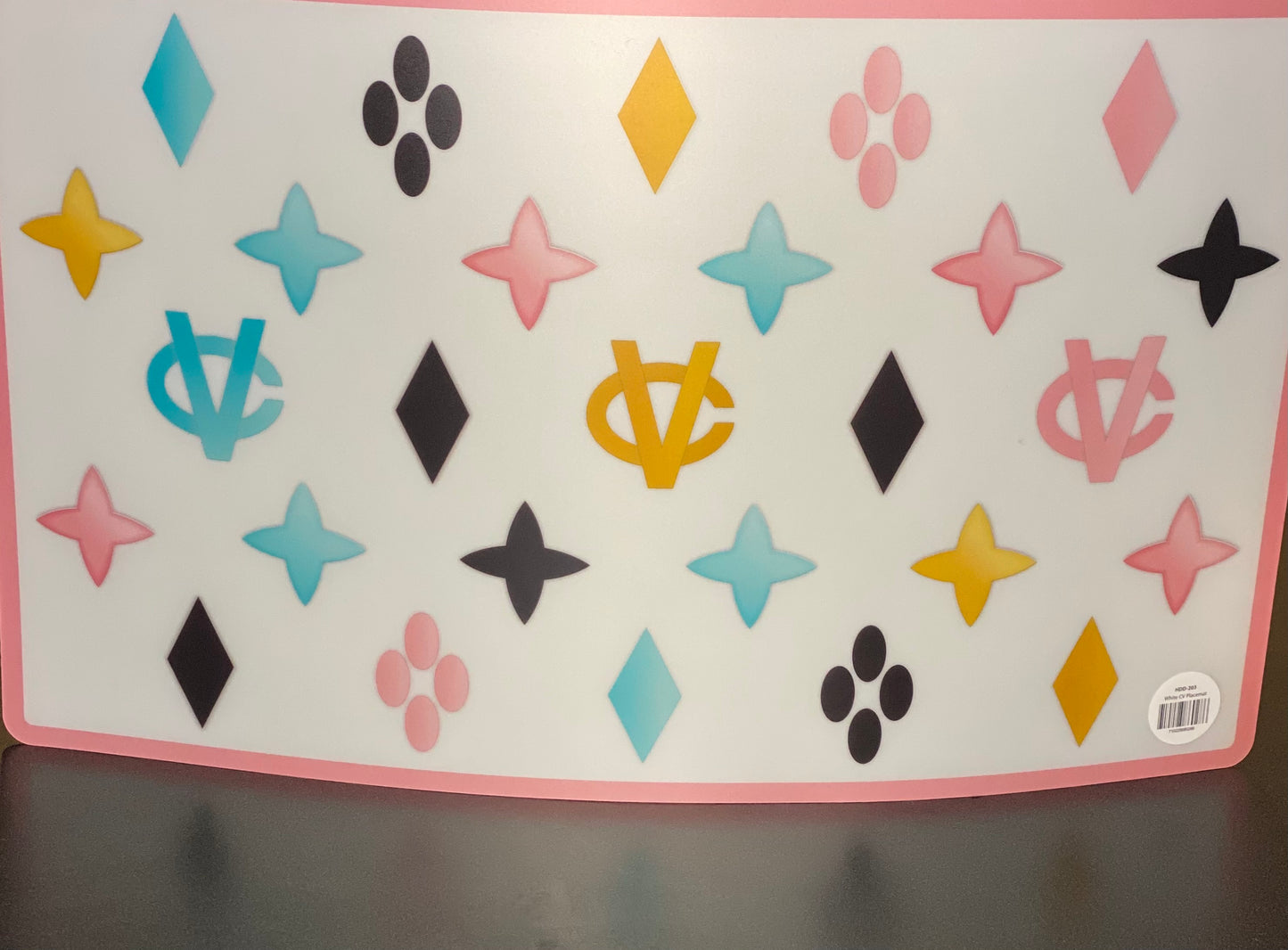 White Chewy Vuiton Placemat