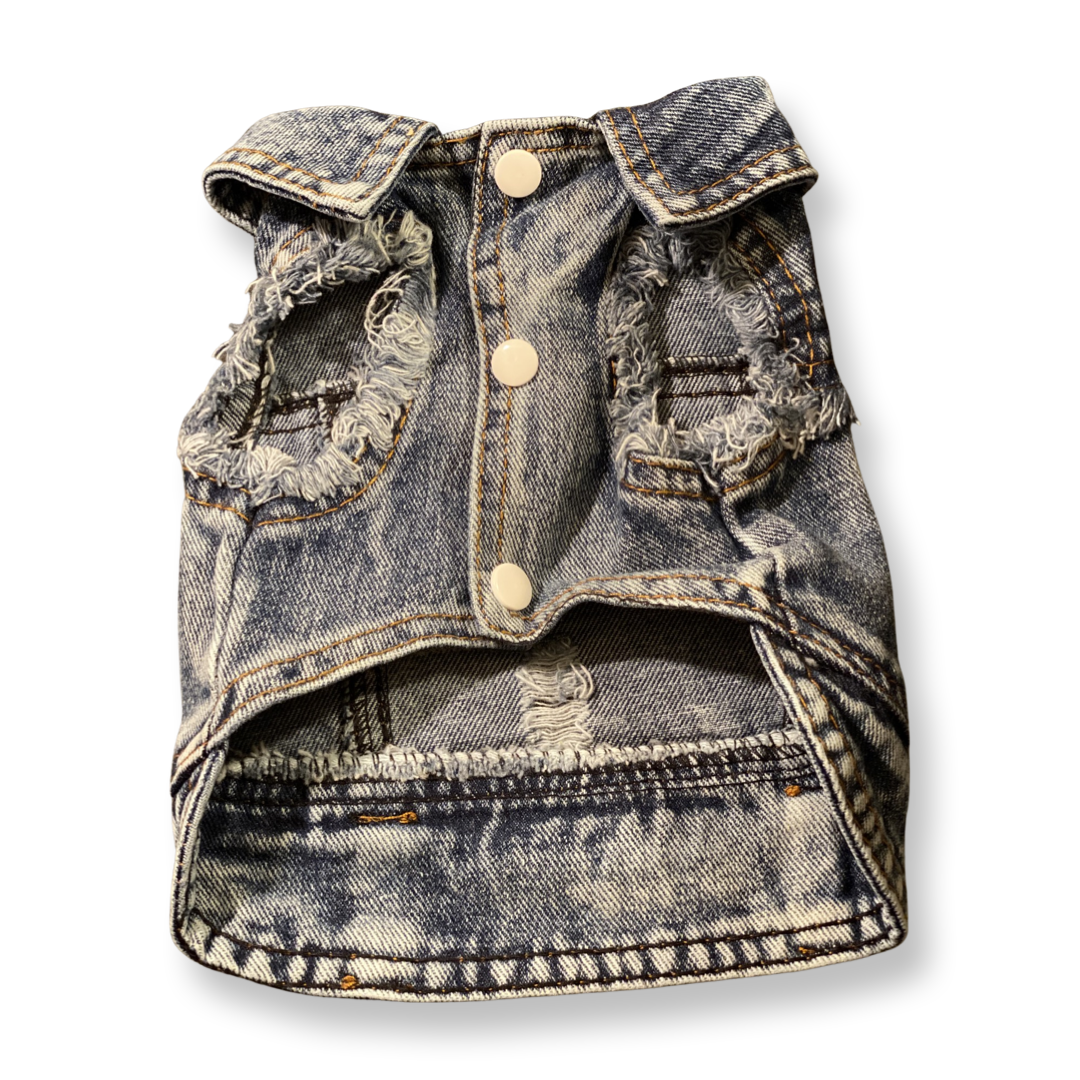 Distressed Denim Jacket