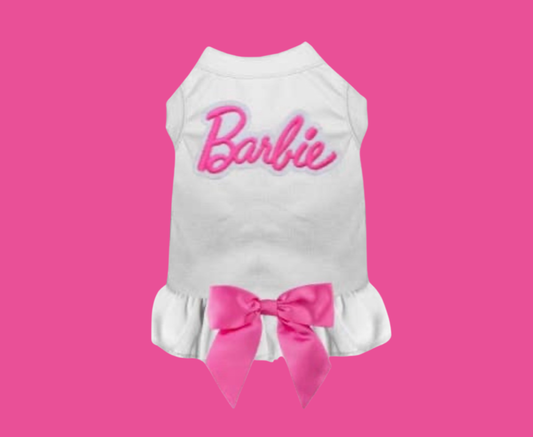 Barbie Dress with Pink Bow