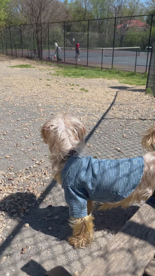 Peyton is sporting our “Spring Denim Shirt” in a size Large 
