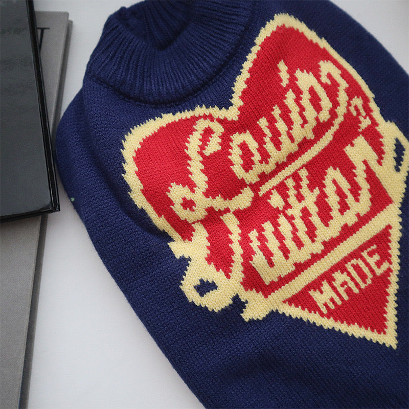 Designer Red Heart Sweater