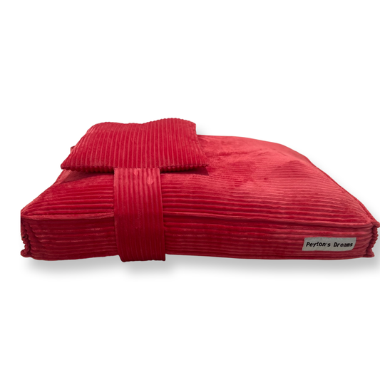 Velvet Corduroy Bed with Pillow